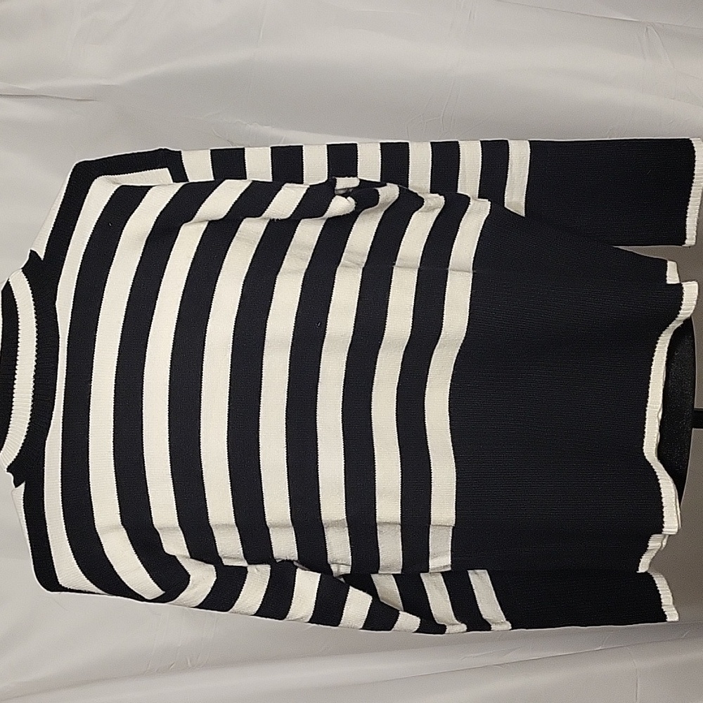 Black and White Striped Sweater
